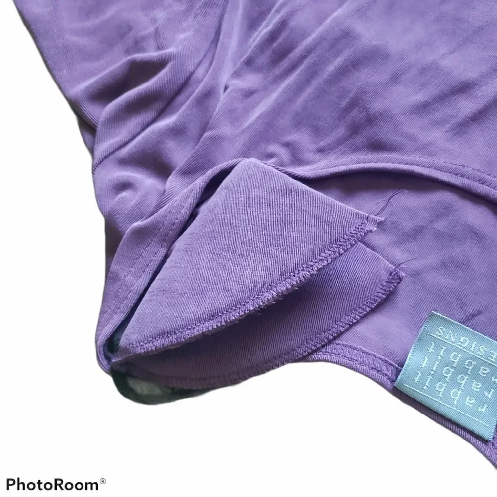 Rabbit Rabbit Rabbit Designs Purple Bemberg Top - Picture 6 of 11
